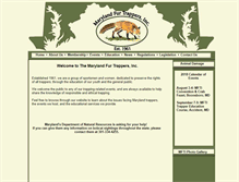 Tablet Screenshot of marylandtrappers.com